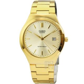 【CASIO 卡西歐】卡西歐經典時尚鋼帶男錶-金(MTP-1170N-9A 原廠公司貨)