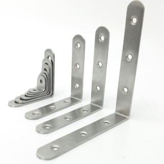 AC005 2入裝 不銹鋼L型內角鐵150X150X寬25MM 厚4MM L型板鐵(L內角鐵 固定鐵 直角角鐵 加強鐵白鐵 支架)