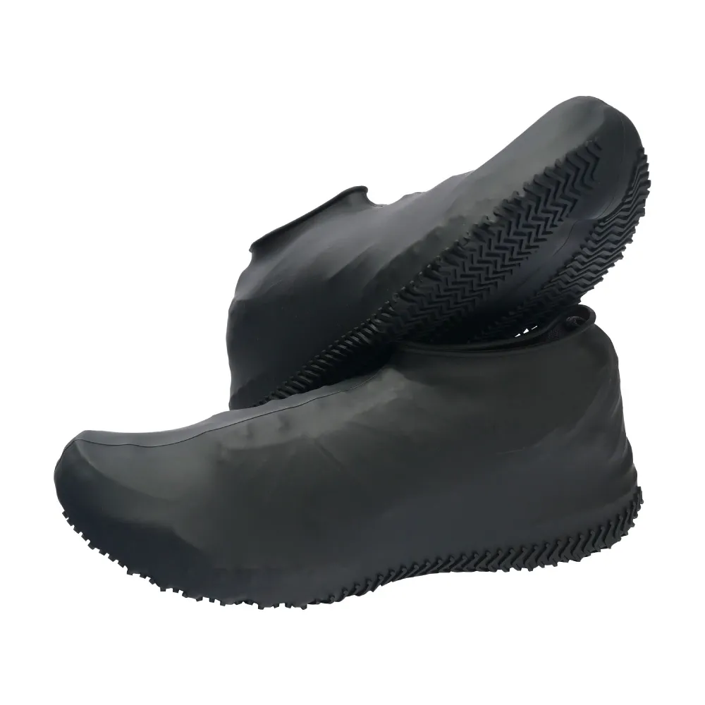 加厚耐磨防雨防滑鞋套-S-黑款