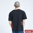 【5th STREET】男落肩街頭文字短袖T恤-黑色