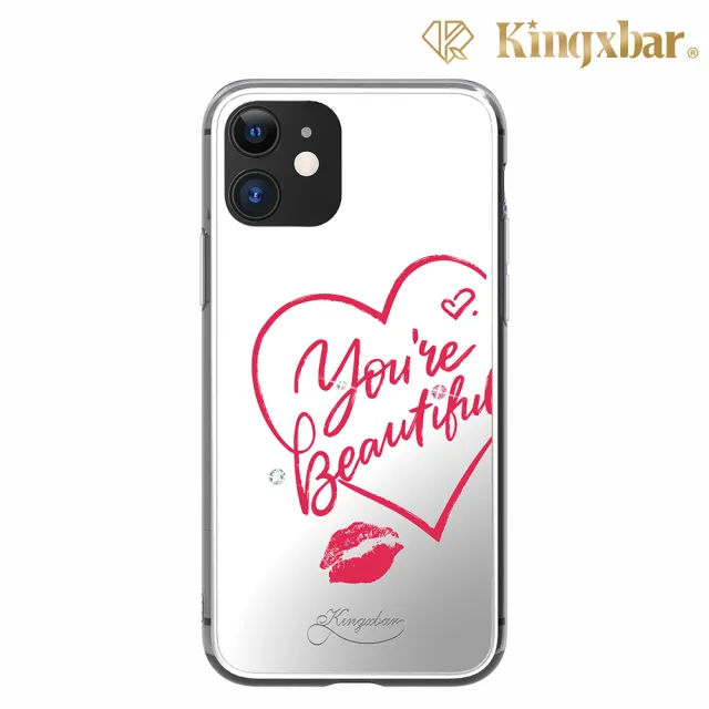 【Kingxbar】Kingxbar iPhone 11 Pro 施華洛世奇水鑽鏡面保護殼-愛心