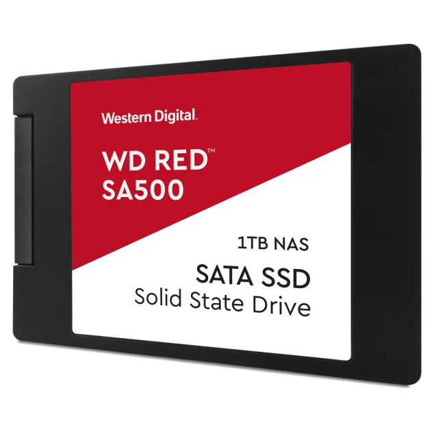 【WD 威騰】紅標 SA500_1TB SATA NAS固態硬碟(讀：560M/寫：530M)