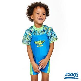 【Zoggs】嬰幼兒海底世界水翼防曬浮力連身泳衣(幼兒浮力衣/學習浮力衣/游泳浮力衣)
