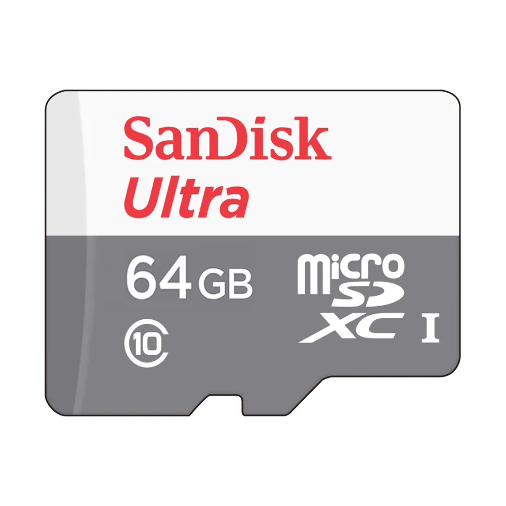 【SanDisk 晟碟】Ultra 64GB microSDXC 記憶卡-白100MB/s(平行輸入)