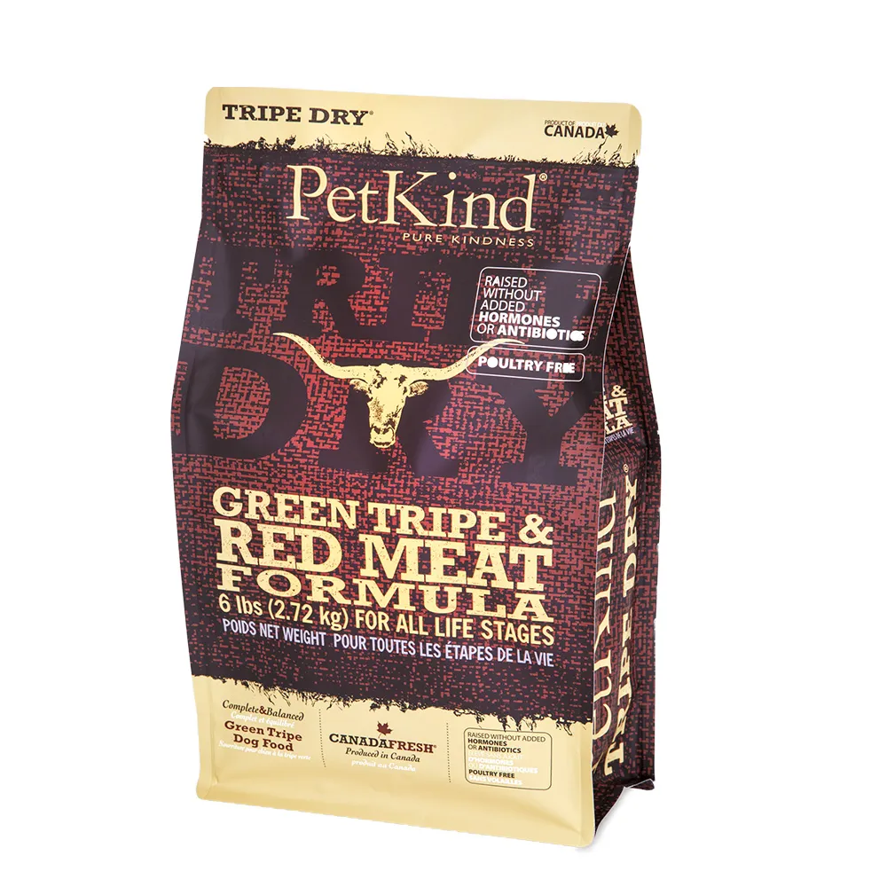 【PetKind 野胃】天然鮮草肚狗糧 紅肉 25磅(狗飼料 牛肉 羊肉 鹿肚 紅肉 寵物食品 寵物飼料)