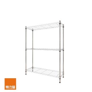 【特力屋】鍍鉻凹網三層架寬90*深30*高120公分