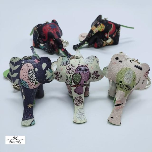 【Misstery】母親節禮物 鑰匙圈大象造型禮物五入一組(禮物.鑰匙圈.禮品.吊飾)