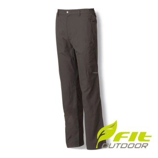 【Fit 維特】男-SUPPLEX透氣吸排功能長褲-深卡其 GS1805-97(彈性長褲/長褲/防曬/褲子/休閒褲)