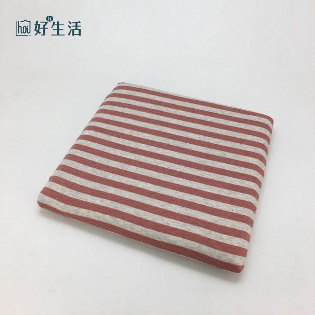 【hoi! 好好生活】療癒系針織記憶釋壓坐墊-針織紅40X40cm