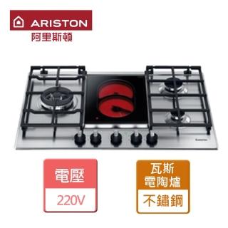 【ARISTON阿裡斯頓】不含安裝三口瓦斯爐+電陶爐(PK741)