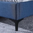 【FL 滿屋生活】FL Blues 藍調 - 5尺雙背靠實木高背床架(實木床架/高背床架/人氣款/標準雙人/5X6.2尺)