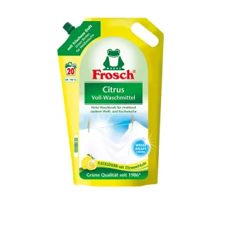 【Frosch】衣物清潔類淨白檸檬洗衣精補充包1800ml