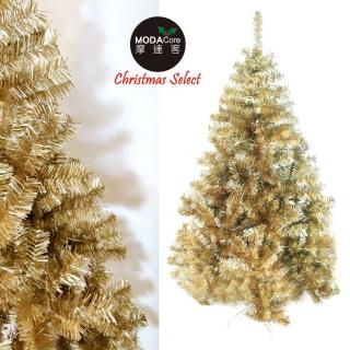【摩達客】耶誕-臺灣製6尺/6呎-180cm豪華型氣質霧金聖誕樹-裸樹(不含飾品/不含燈/本島免運費)