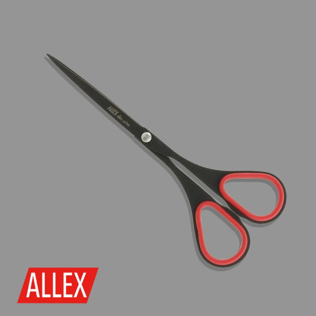 ALLEX 林刃物 Slim極細長刃不沾膠剪刀-大-140mm-紅(11164R)