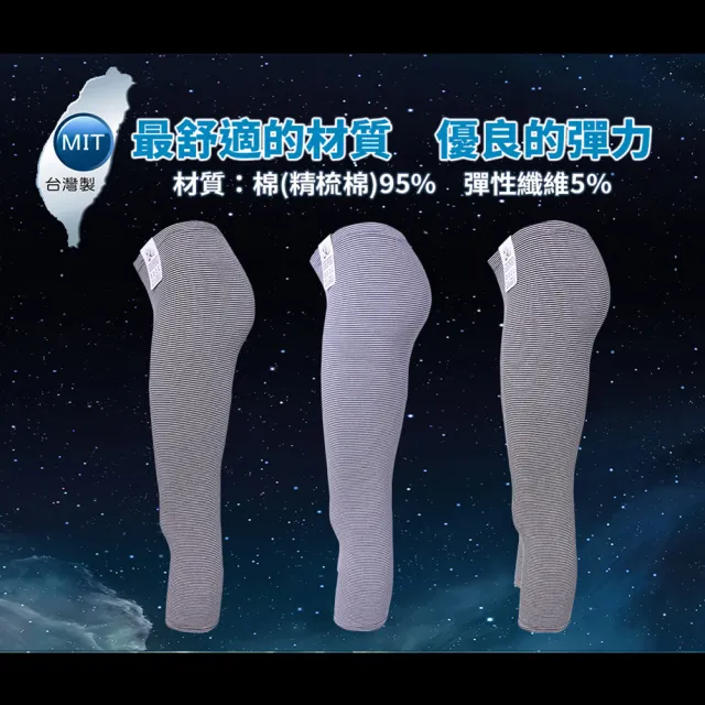 【5B2F 五餅二魚】現貨-優質棉選　橫條七分褲-MIT台灣製造(精梳棉)