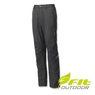 【Fit 維特】男-彈性吸排抗UV長褲-墨綠色 FS1807-49(旅行/戶外活動/休閒褲)