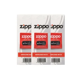 【Zippo官方直營】ZIPPO 打火機專用棉蕊-紙卡裝.三入組