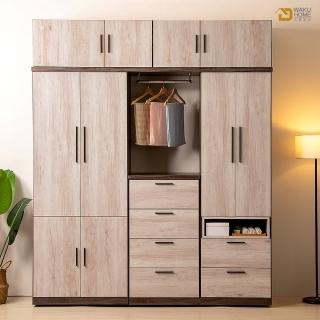 【WAKUHOME 瓦酷傢俱】Petra 簡約生活 6.7尺高被櫥衣櫃 A016-03-4B