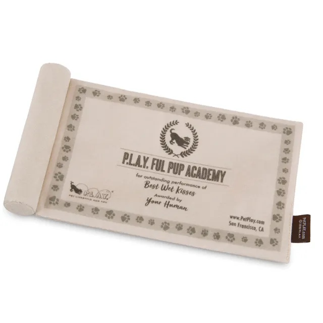 【P.L.A.Y.】開學季 畢業帽與結業證書 狗玩具 發聲 寵物玩具