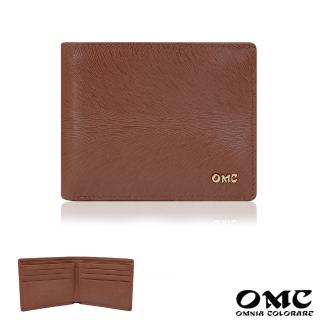 【OMC】8卡位-馬鬃紋-極簡牛皮短夾28805