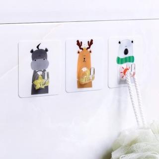 【PS Mall】卡通動物無痕掛勾 10入(J1978)