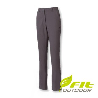 【Fit 維特】女-彈性吸排抗UV經典長褲-深芋紫 HS2801-62(抗UV/長褲/休閒褲)