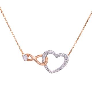 【SWAROVSKI 施華洛世奇】INFINITY HEART 水晶項鍊(限 量 促 銷)