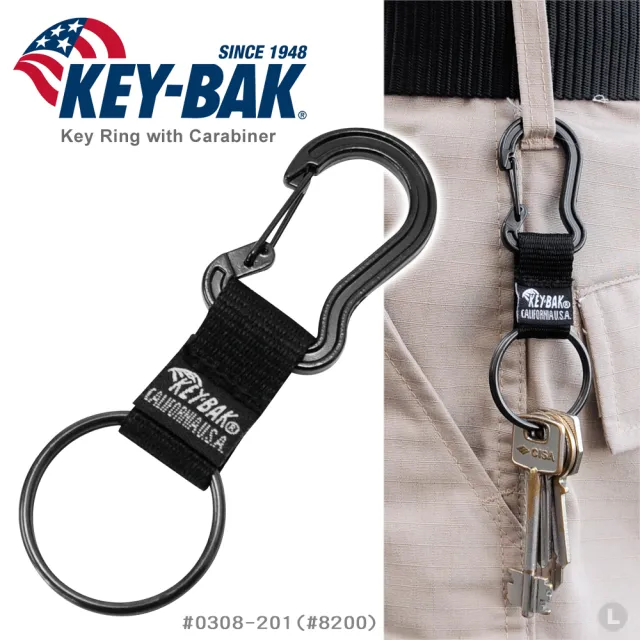 【WCC】KEY BAK D型環織帶鑰匙圈_兩個合售(#0308-201_#8200)