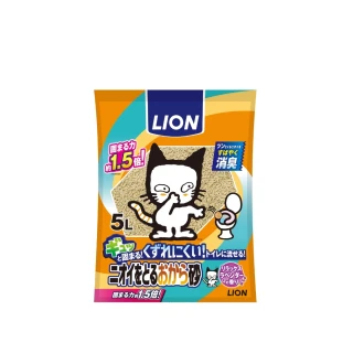 【LION 獅王】除臭豆腐砂 5L*4包組
