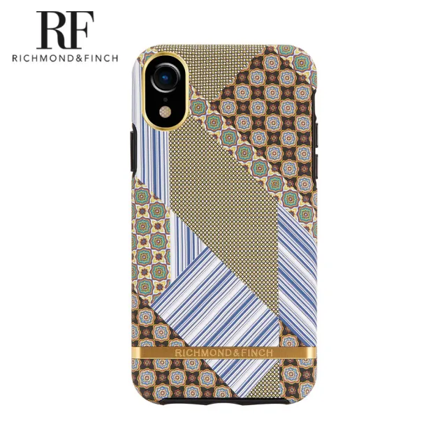 【Richmond&Finch】RF瑞典手機殼 金線框-西裝領帶(iPhone XR 6.1吋)