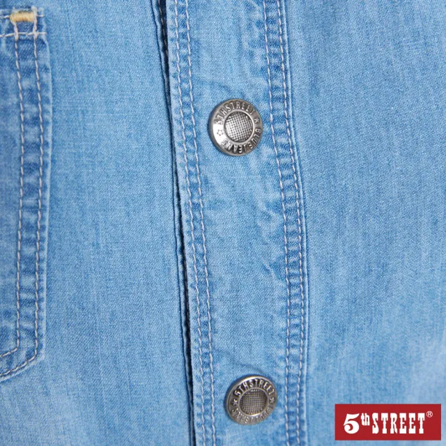 【5th STREET】女牛仔連身褲裝-石洗藍