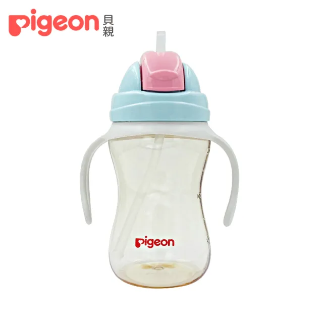 【Pigeon貝親 官方直營】雙握把PPSU大容量吸管杯400ml(3色)