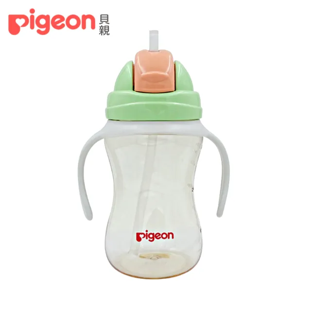 【Pigeon貝親 官方直營】雙握把PPSU大容量吸管杯400ml(3色)