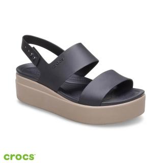 【Crocs官方直營】女鞋 布魯克林厚底涼鞋(206453-07H)