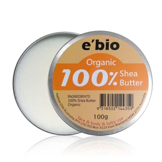 【ebio 伊比歐】100%有機乳油木果油-無香味(100G+30G)