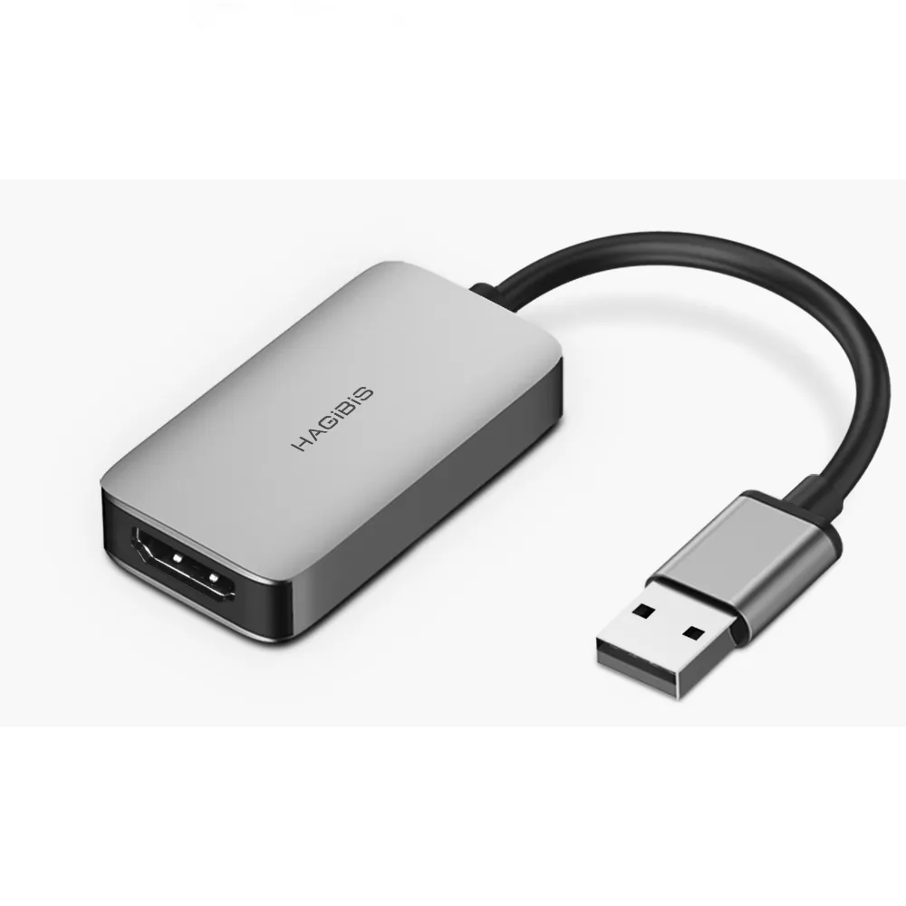 【HAGiBiS】鋁合金USB3.0轉HDMI轉接器(UH1)
