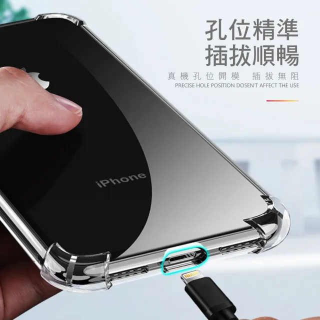 iPhone XSMax 透明四角防摔手機空壓殼(XSMax鋼化膜 XSMax保護貼)