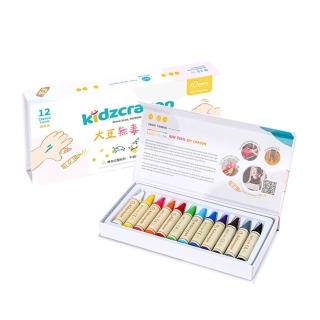 【媽媽友mamayo】kidzcrayon臺灣製大豆無毒蠟筆2入組(食品級大豆原料製成)