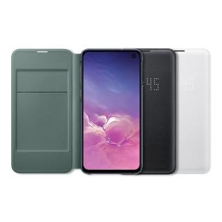 【Samsung 三星】Galaxy S10e LED 原廠皮革翻頁式皮套(臺灣公司貨)