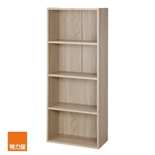 【特力屋】米勒四格空櫃(書櫃 收納櫃 置物櫃 展示櫃 四層櫃)