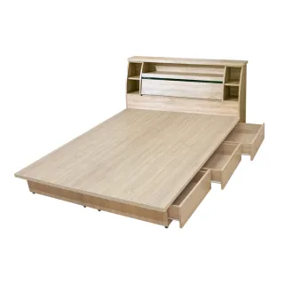 【A FACTORY 傢俱工場】藍田 日式收納房間2件組 床頭箱+六抽收納 雙人5尺