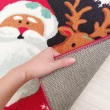 【山德力】歡樂聖誕系列-聖誕麋鹿好朋U 45x70cm(聖誕 麋鹿 朋友 薑餅人 卡通 地墊)