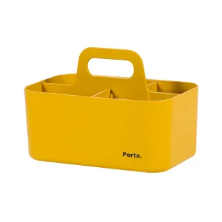 【LITEM 里特】Porta手提可堆疊整理盒/小/黃-3入(收納盒/小物收納箱/手提式/居家寢室/可堆疊)