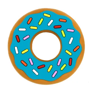 【silli chews】藍色甜甜圈咬牙器