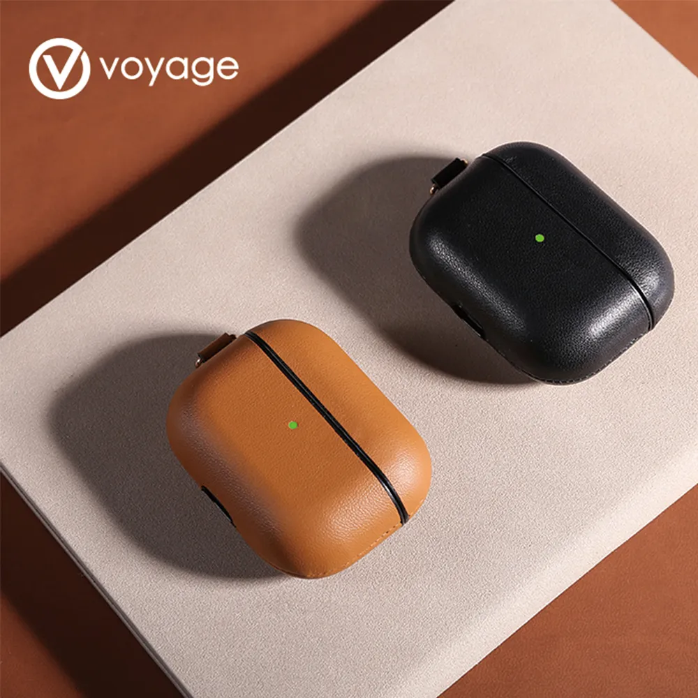 【VOYAGE】VOYAGE AirPods Pro 真皮防摔保護殼(真機開模 開孔精準)