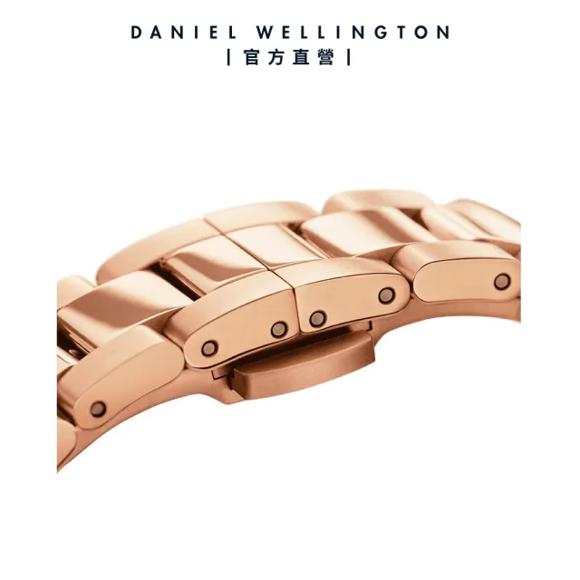 【Daniel Wellington】DW 手錶 Iconic Link 28mm/32mm精鋼錶 特調玫瑰金(DW00100214)