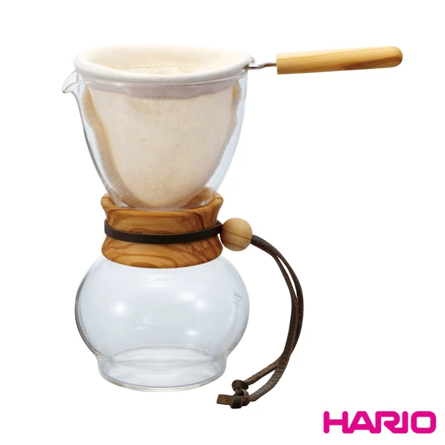 【HARIO】橄欖木濾布1-2杯手沖壺(DPW-1-OV)