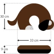【Leschi 萊思綺】旅行枕頭/辦公室/教室午休枕頭(狗狗造型 -咖啡色)