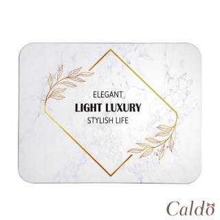 【Caldo 卡朵生活】飄葉大理石紋珪藻土吸水地墊
