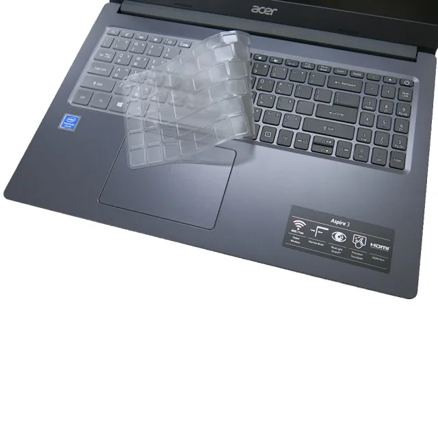 【Ezstick】ACER Aspire 3 A315-34 奈米銀抗菌TPU 鍵盤保護膜(鍵盤膜)